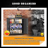 Greenvelly Metal Garage Storage Cabinet,36" Black Lockable Metal Cabinets with 2 Doors and Shelves,Storage Locking Counter Cabinet for Home Office,Garage,Kitchen,School Greenvelly