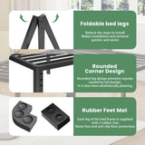 NKZ 14 Inch King Bed Frame, Sturdy Metal Platform with Round Corner Legs, 3,500 lbs Heavy Duty Steel Slat Support, Easy Assembly, Noise Free, No Box Spring Needed NKZ