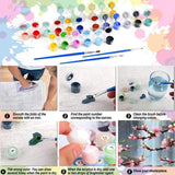 Arttoplus Waterfall Paint by Numbers Kit for Adults-Flowers Adult Paint by Number Kits on Canvas,Landscape Painting by Number Adult for Gift Home Wall Decor(16x20inch) Arttoplus