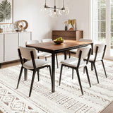 cotiled Area Rugs for Living Room Washable Living Room Rug Soft Neutral Indoor Floor Carpet Non-Slip Stain Resistant Modern Boho Rugs for Bedroom Dining Room Kids Room Nursery Office Home Brown cotiled