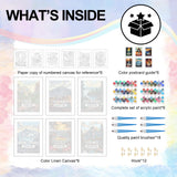 6 Pack National Park Paint by Numbers Kit for Adults Beginner 10x14 Inch, National Parks Adult Paint by Number Kits on Canvas Without Frame, DIY Landscape Painting by Numbers for Home Wall Decor Gift Yezavesu