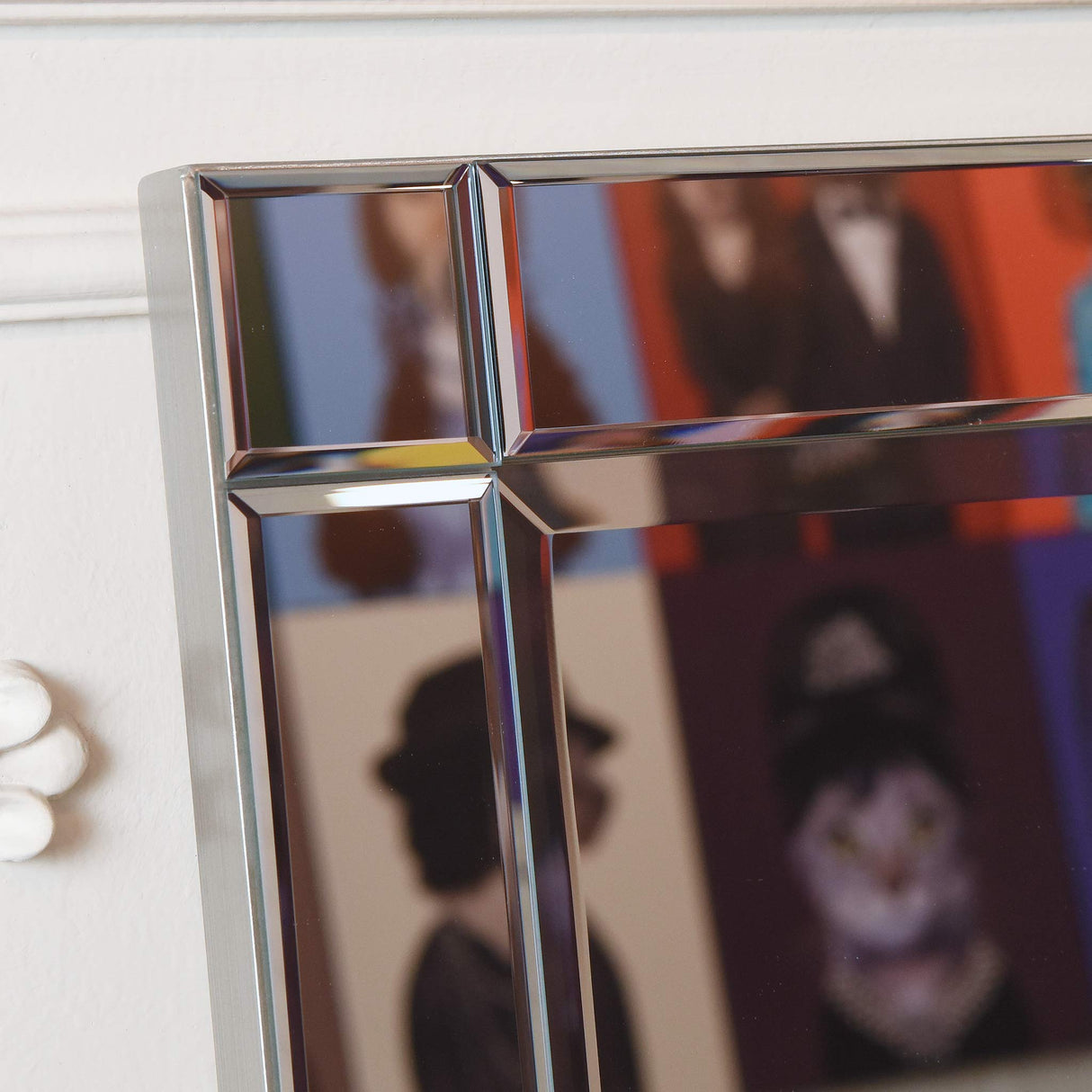 Empire Art Direct MOM-20025C-3040 Modern Squared Corner Rectangle Wall Mirror for Vanity & Bathroom Solid Wood Frame, 1"-Beveled Center, Ready to Hang, 30" x 40", Clear Empire Art Direct