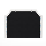 Flash Furniture Adeline Twin Headboard with 2 Outlets, USB Port, USB Type-C Port, Contoured Headboard, Studded LeatherSoft Upholstery, Dual Hanging Options, White Flash Furniture