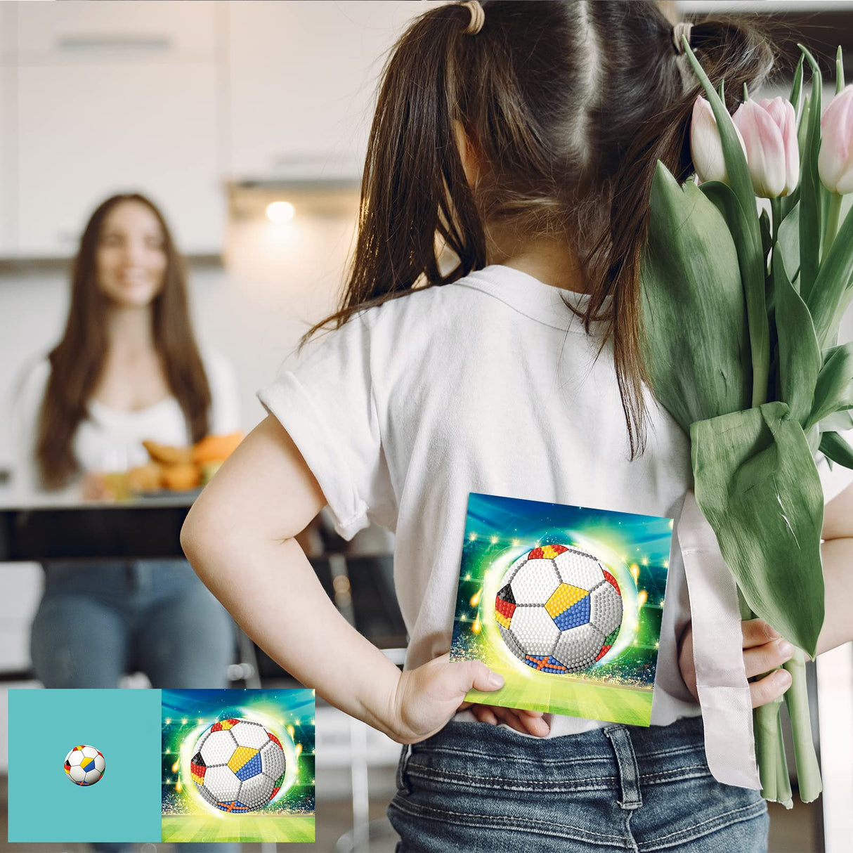 LUSandy 8 Packs DIY 5D Diamond Painting Car Cards Kits for Adults Car Motorcycle Basketball Diamond Art Greeting Cards Art Gifts for Birthday and Holiday Family and Friends LUSandy