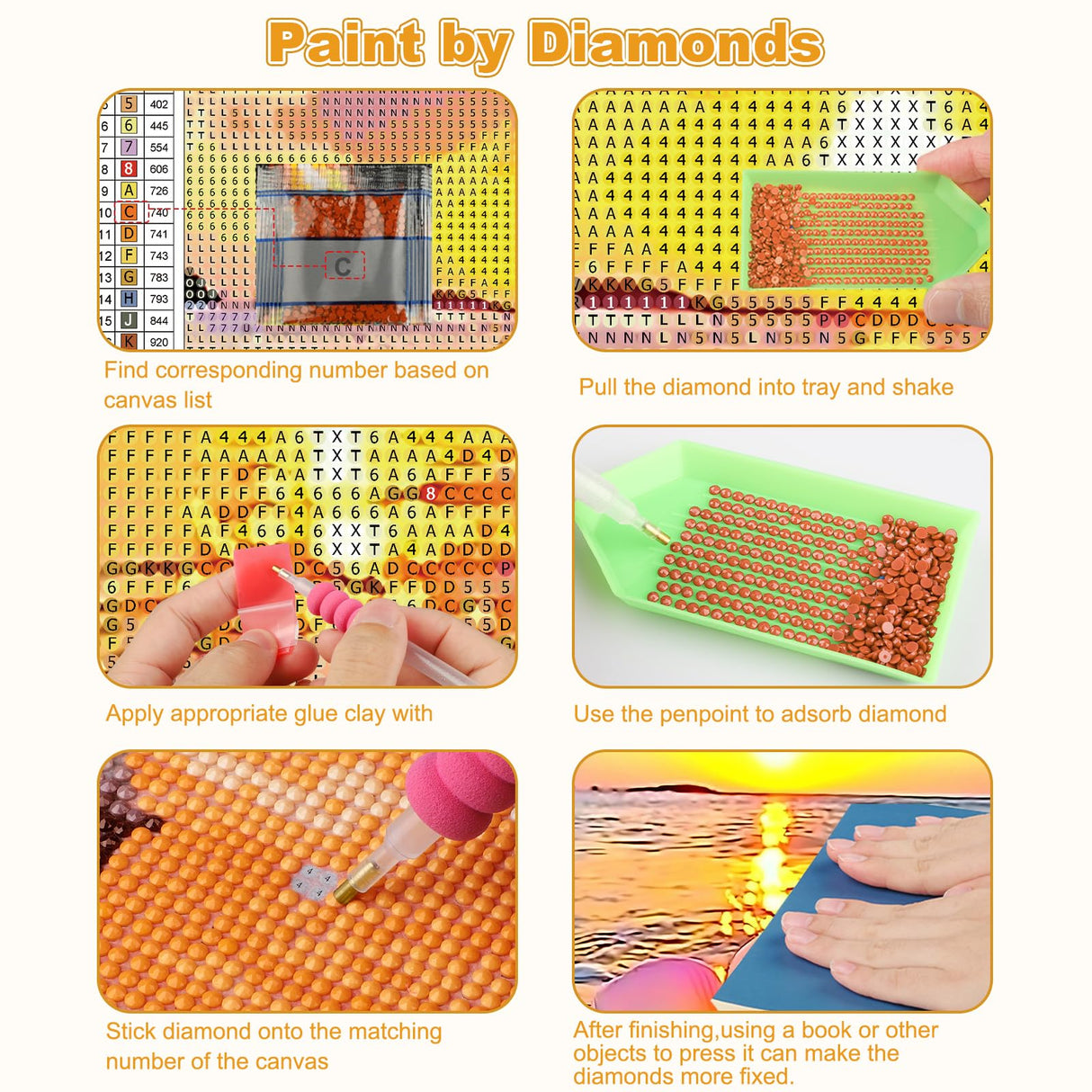 CEOVR Diamond Painting Kits, Beach Flower Diamond Art Dots for Adults Beginners, 5D Full Drill DIY Crystal Flower Gem Art, Adult Crafts Kits Arts and Crafts, Wall Decor for Home Office 12x16inch CEOVR