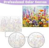 MaiMMaledy Paint by Numbers Kit for Adults Beginners Canvas Pictures with Framed Drawing Painting Acrylic Pigment with Wooden Triangle Easel Spring Flowers 8Wx12L inch MaiMMaledy