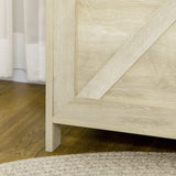 HOMCOM 30" Farmhouse Storage Bench, Lift Top Storage Chest with Safety Hinge to Open Up 100°, Wooden Trunk for Bedroom, Entryway, Living Room, Natural HOMCOM