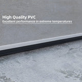 Ginchain Garage Door Seals Bottom Rubber Weather Stripping Kit with 1/4" T-Ends Seal Strip Replacement, Universal U+O Ring Weatherproof Threshold Buffering Sealing Rubber Ginchain