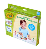 Crayola Washable Dot Markers Activity Set, 30 Toddler Coloring Pages & 4 Washable Markers, Dot Paints for Toddlers, Toddler Gifts, Ages 3+ Crayola
