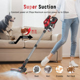 Cordless Vacuum Cleaner, 30Kpa Home Stick Vacuum, Smart Display & 1.5L Dust Cup, 55mins Max Runtime, Rechargeable Lightweight Handheld Vavuum for Pet Hair/Carpet/Hardwood Floor/Car Curvymoontech