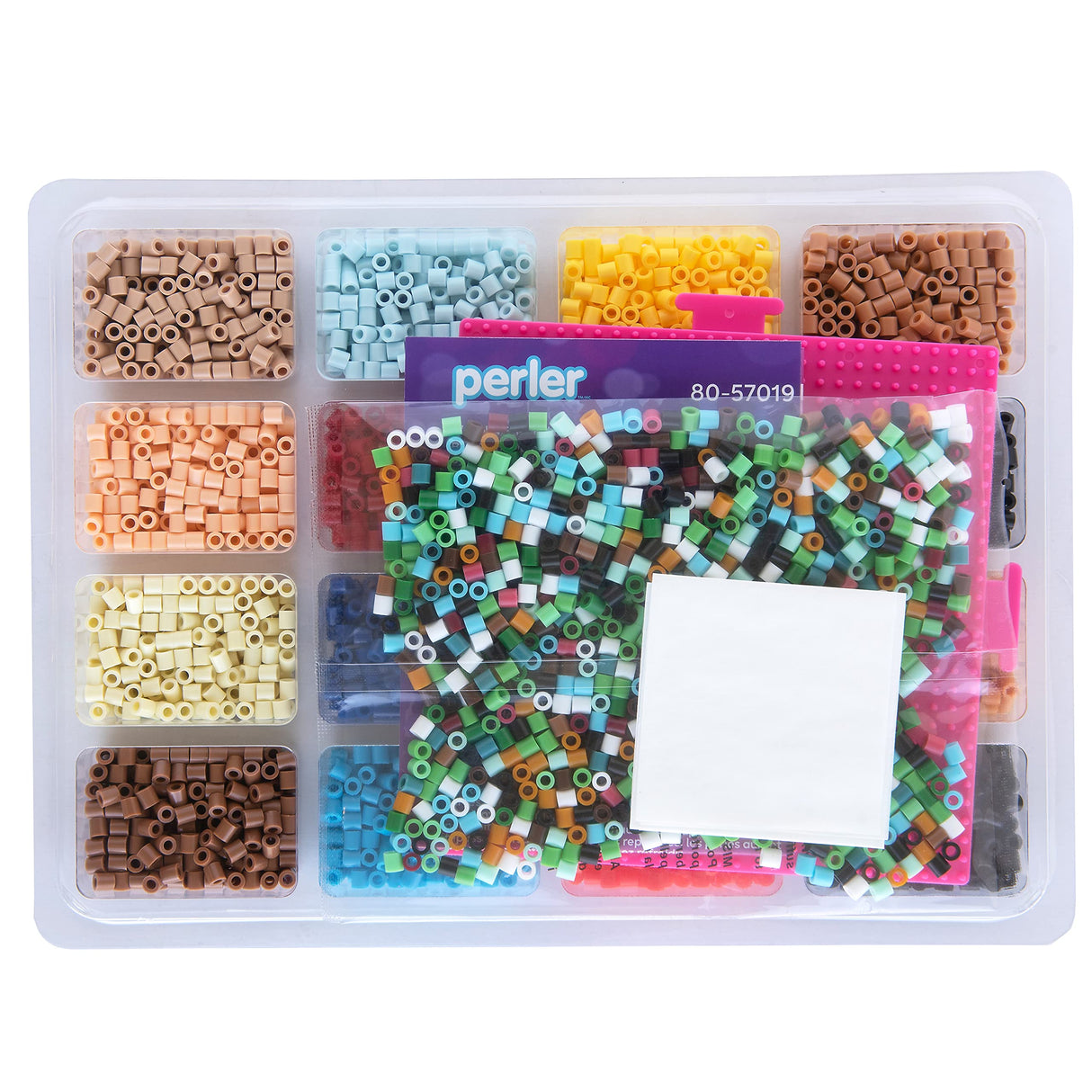 Perler Disney Princesses Deluxe Fused Bead Activity Kit with Patterns and Pegboards, Finished Project Sizes Vary, Multicolor 4474 Pieces Perler