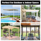 Easy-Going Outdoor Curtains Waterproof Windproof Weatherproof Curtain for Patio, Cabana, Porch, Pergola and Gazebo, Grommet Top and Tab Bottom Drape, 1 Panel, 54x84 inch, White Easy-Going