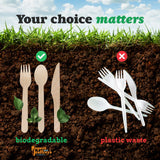 100 Pcs 6 Inch Wood Spoons Rupert and Jeoffrey's Trading Co.