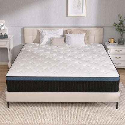 VERHOPE Full Size Mattress,14 inch Full Mattress in a Box,Motion Isolation with Individually Pocket Spring,Medium Firm Memory Foam Hybrid Mattress,Edge Support,CertiPUR-US