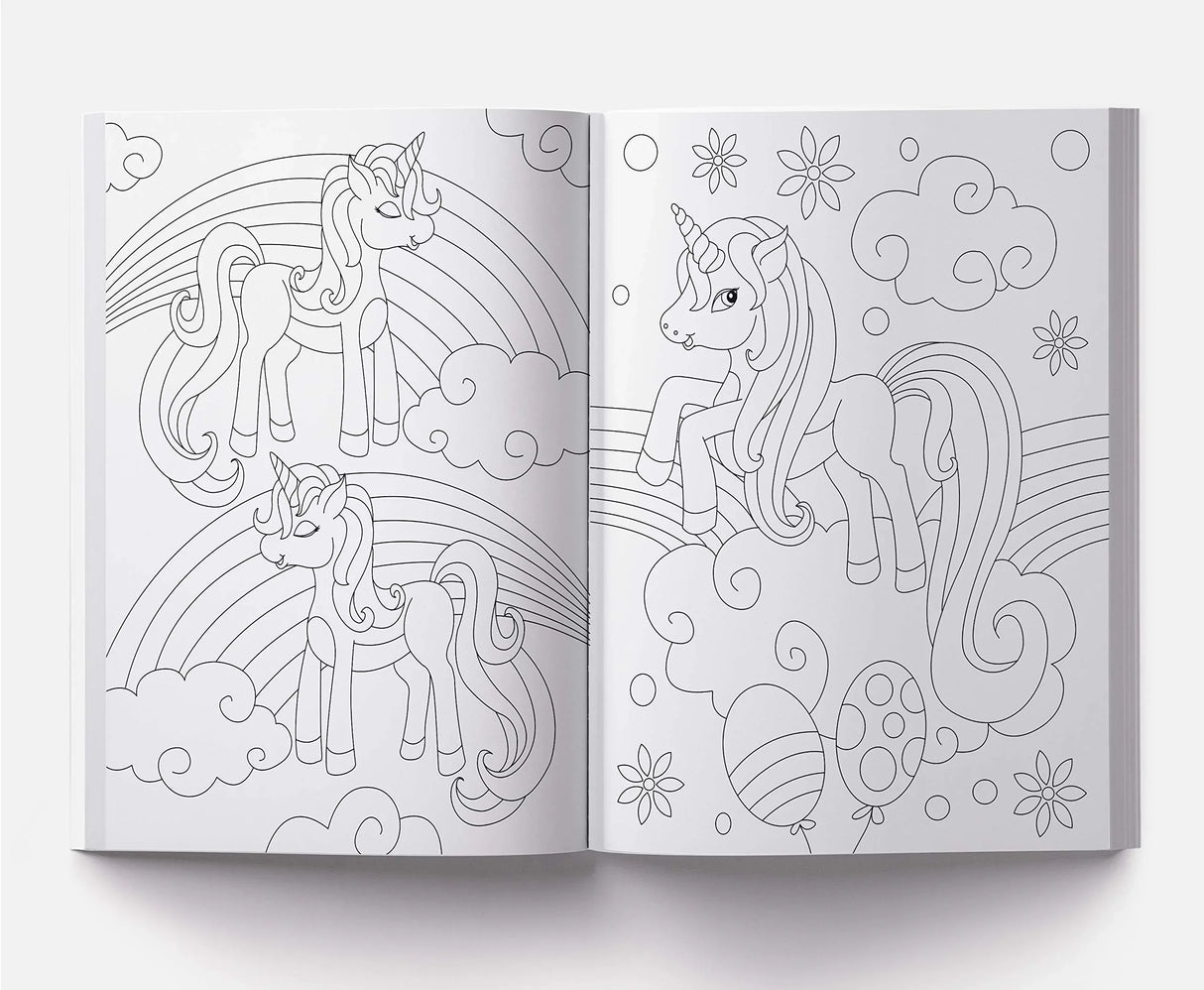 101 Unicorn Colouring Book: Fun Activity Colouring Book For Children WoodArtSupply