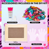 Joyclub DIY Mosaic Photo Frame Craft Kit Mosaic Kits for Kids and Adults Creative Arts and Crafts Mosaic Tiles Home Decor Handmade Christmas Birthday Gifts for Girls Ages 6-12 Joyclub