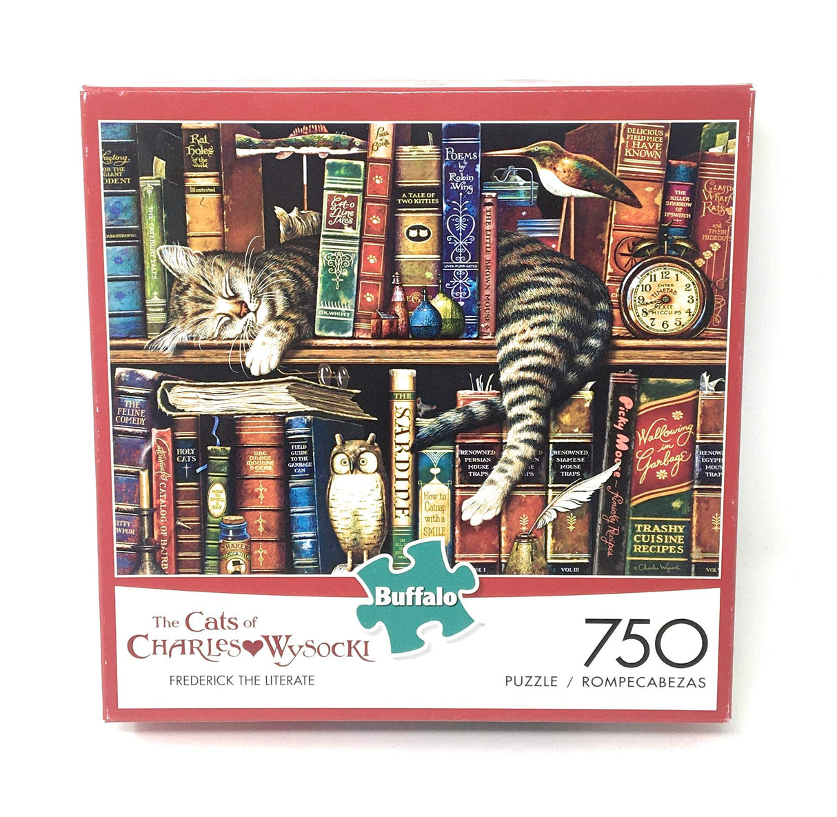 Buffalo Games - Charles Wysocki - Frederick the Literate - 750 Piece Jigsaw Puzzle Multicolor, 24"L X 18"W Buffalo Games