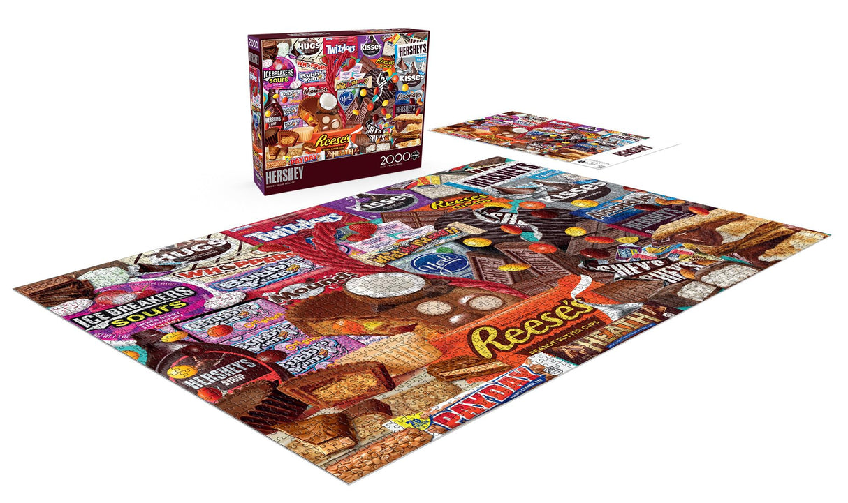 Buffalo Games - Hershey - Deluxe Collage - 2000 Piece Jigsaw Puzzle for Adults Challenging Puzzle Perfect for Game Nights - Finished Size 38.50 x 26.50 Buffalo Games