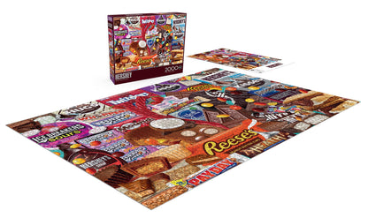 Buffalo Games - Hershey - Deluxe Collage - 2000 Piece Jigsaw Puzzle for Adults Challenging Puzzle Perfect for Game Nights - Finished Size 38.50 x 26.50 - WoodArtSupply