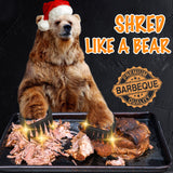 SANTAMADE Stocking Stuffers for Men, Meat Claws for Shredding, Solid Heavy Duty Meat Shredder Tool Bear Claws - Funny Smoker Accessories for BBQ Grilling Gifts for Men Dad - One Pair SANTAMADE