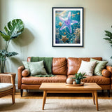 PINFFSHU 5D Diamond Painting Kits for Adults Starfish Diamond Art Kits DIY Full Round Drill Gem Art Crafts for Adults Sea Diamond Art Painting Underwater Pearls Home Wall Decor 12x16 Inch PINFFSHU