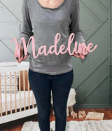 Personalized Nursery Name Signs, Baby Name Decor for boys or girls, Large wooden names, any name or word can be cut WoodArtSupply