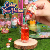 wookidel Fairy Magic Craft Kit for Kids with 20PCS Potion Bottles - Fairy Magical Potions Making Craft Kit - Gift for Christmas, Birthday, Creative Art Craft Kit for Girls Boys 6 7 8 9 10 Year Old wookidel