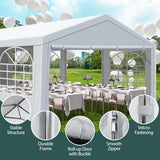 20x30 ft Party Tent Heavy Duty Canopy Tent with Removable Sidewall & 4 Sand Bags, Outdoor Wedding Event Tents for Party (20' x 30') QZEN