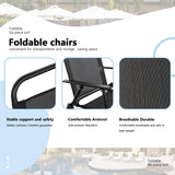 Shintenchi 6 Piece Patio Dining Set Light Black Shintenchi