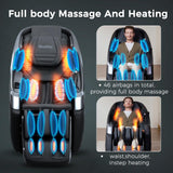 iBooMas 4D Massage Chair, Zero Gravity Massage Chair Full Body with 24 Modes,Automatic Footrest Extension,Sleep Mode,Shoulder Waist and Instep Heat,APP Control,Foot Roller,IBM-P03(Black) iBooMas