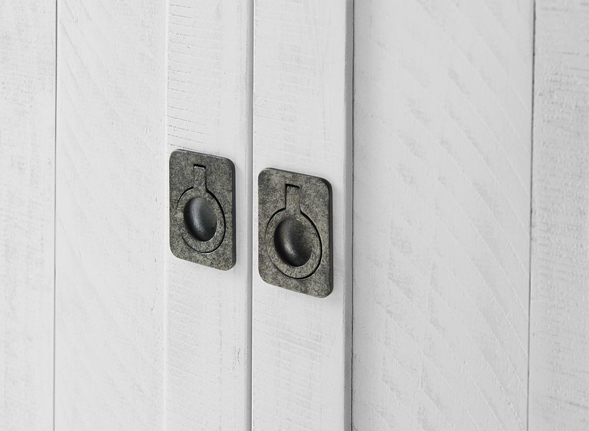 Martin Svensson Home Foundry 65" TV Stand, White Stain with Grey Top Martin Svensson Home