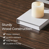 Yaheetech Lift Top Coffee Table with Hidden Compartment and Storage Shelf, Rising Tabletop Dining Table for Living Room Reception Room, 38.6in L, Espresso Yaheetech