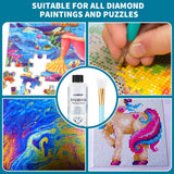 LANBEIDE Updated Diamond Painting Sealer 200ML with Silicone Brush, 5D Diamond Painting Glue Sealer Permanent Hold & Shine Effect Conserver for Jigsaw Puzzles (7 OZ) LANBEIDE