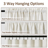 Guken Natural Linen Curtains 84 Inch Length for Living Room Bedroom 2 Panels Set Rod Pocket Light Filtering Semi Sheer Window Curtains 52 Inch Width Boho Farmhouse Linen Drapes Cream Ivory, W52xL84 Guken