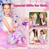 Glisiol Kids Nail Polish Set for Girls Toys, Washable Quick-Dry Toddler Nail Art Kit with Air Cooling Dryer and Cosmetic Case, Christmas or Birthday Gifts for Girls Ages 3 4 5 6 7 9 10 11 12-Pink Glisiol