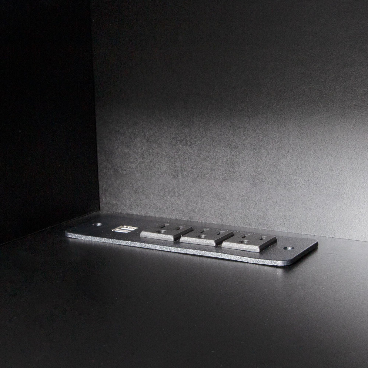 KEIKI Floating TV Stand for 55-65" TVs, Wall Mounted with LED Lights & Power Outlet, Modern Entertainment Center for Living Room (Black) - Install on Solid Wall KEIKI