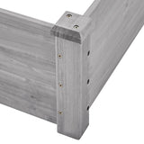 Yaheetech 8×4ft Wooden Horticulture Raised Garden Bed Divisible Elevated Planting Planter Box for Flowers/Vegetables/Herbs in Backyard/Patio Outdoor, 93 x 48 x 10in, Gray Yaheetech