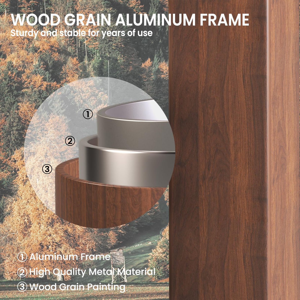 Amopatio 10' X 12' Wood Gazebo, Hardtop Gazebos with Galvanized Steel Double Roof, Outdoor Permanent Metal Aluminum Gazebo for Patio Deck Backyard Amopatio