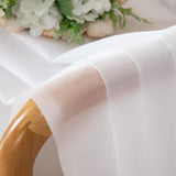 Chyhomenyc White Sheer Curtains 108 Inch Length 2 Panels Set, Extra Long Light Filtering Solid Voile Window Drapes for Living Room Party Ceremony, 42Wx108L, 9FT Length, Set of 2, White Chyhomenyc