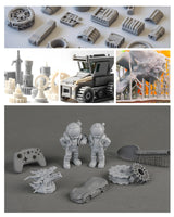 Inslogic 3D Printer Resin, Standard Pro Resin 405nm UV-Curing 3D Resin for LCD/DLP/SLA 3D Printing, High Precision & Low Shrinkage & Fast Curing (Dark Gray, 1kg) Inslogic