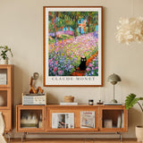 Diamond Painting Kits for Adults,5D Black Cats and Flower DIY Diamond Arts,Diamond Painting Kits for Adults,Round Full Drill Diamonds, Diamond Art Kits for Adults and Home Decor-12x16inch GemZono