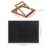 Tektalk Foldable Jigsaw Puzzle Board with 3 angle adjustable Bracket / Stand, Lightweight Portable Puzzle Mat Plateau with Wooden Easel, Foldaway Felt Puzzle Table, for Up to 1000 Pieces - Black Tektalk