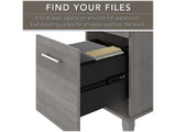 Bush Furniture Somerset 72W Office Desk with Drawers in Platinum Gray Bush Business Furniture