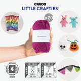 Caron Little Crafties Acrylic Mini Yarn Multipack 20 Count (Pack of 1) – Knitting, Crocheting & Art Projects – Machine Washable & Dryable – Durable Light Weight Yarn Kit Caron