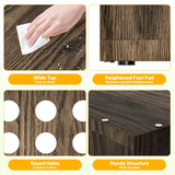 Dog Crate Furniture, SAUCE ZHAN Dog Kennel with Cushion for Small/Medium Dogs, End Side Table Wooden Crate for Pets Indoor, Brown SAUCE ZHAN