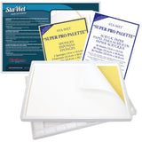 Masterson Sta-Wet Super Pro Palette Bundled Set 11.5x15.5in Wet Paint Palette with 32 Well Watercolor Palette, 30 Acrylic Paper Refill Sheets and 3 Sponge Refill Pack, Keeps Paint Fresh, Made in USA Masterson