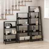 Furinno Ladder Display Shelf, 5-Tier, Espresso Furinno