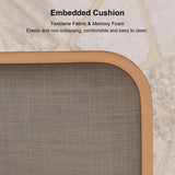 PURPLE LEAF 8-Piece Patio Dining Set Outdoor Furniture Rectangular Table and Chairs Set with Aluminum Frame and Teak-Finish for Garden Deck Backyard Kitchen Deep Teak Outdoor Set PURPLE LEAF