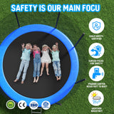 Livavege Trampolines 10FT Trampoline with Safety Enclosure Net & Ladder, Outdoor Trampoline for Kids and Adults with Heavy Duty Jumping Mat and Spring Cover Padding, 400LBS, ASTM Approved Livavege