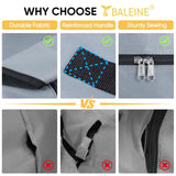 BALEINE 2 Pack Wreath Storage Container, Christmas Wreath Storage Bag with Reinforced Handle for Holiday Xmas (Grey, 30"X8") BALEINE